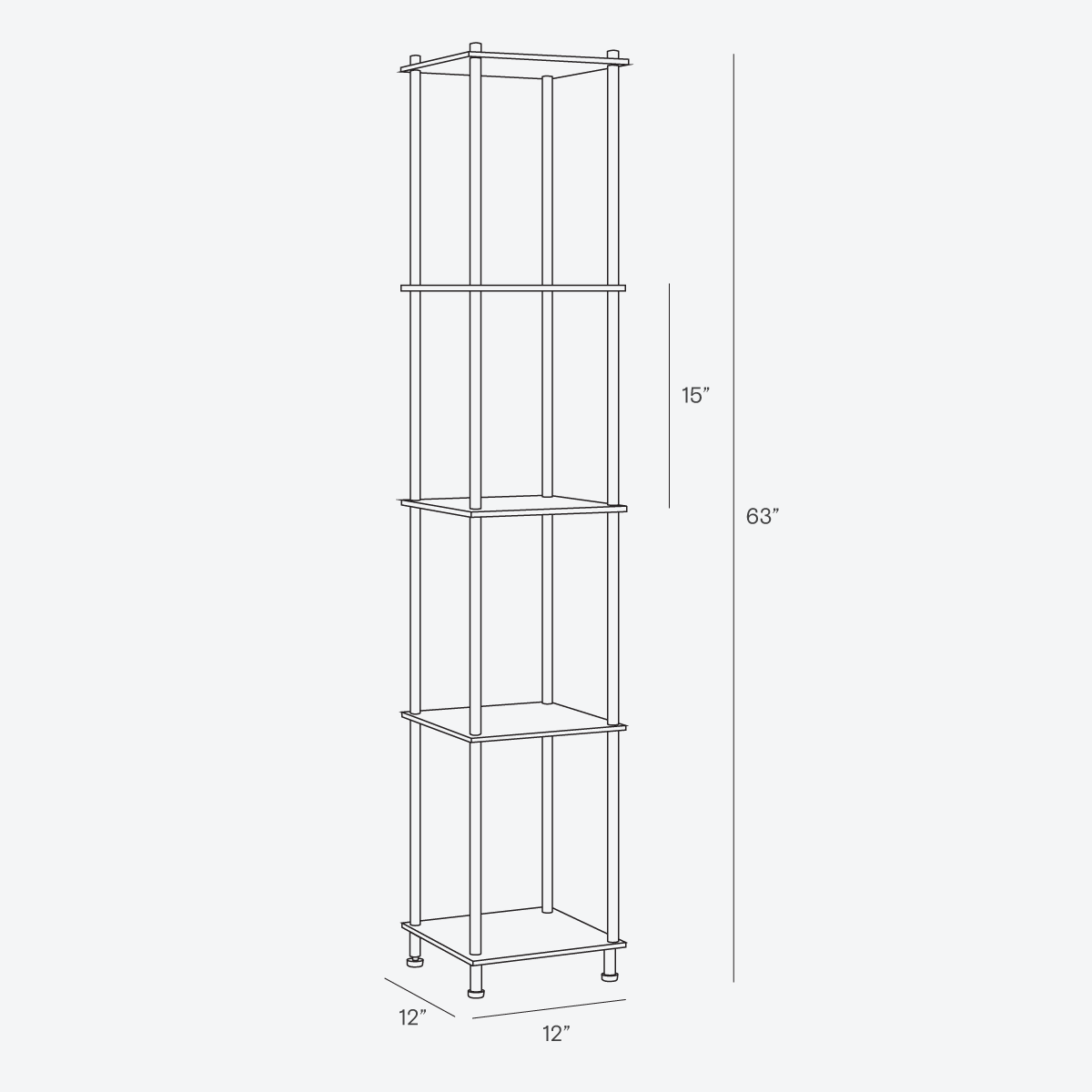 Tier Shelf Lamp
