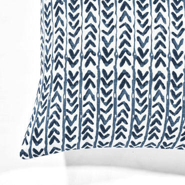 Yani Navy Geometric Pillow Cover