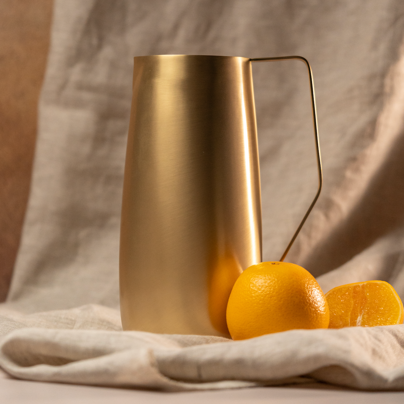 Artisan Brass Pitcher