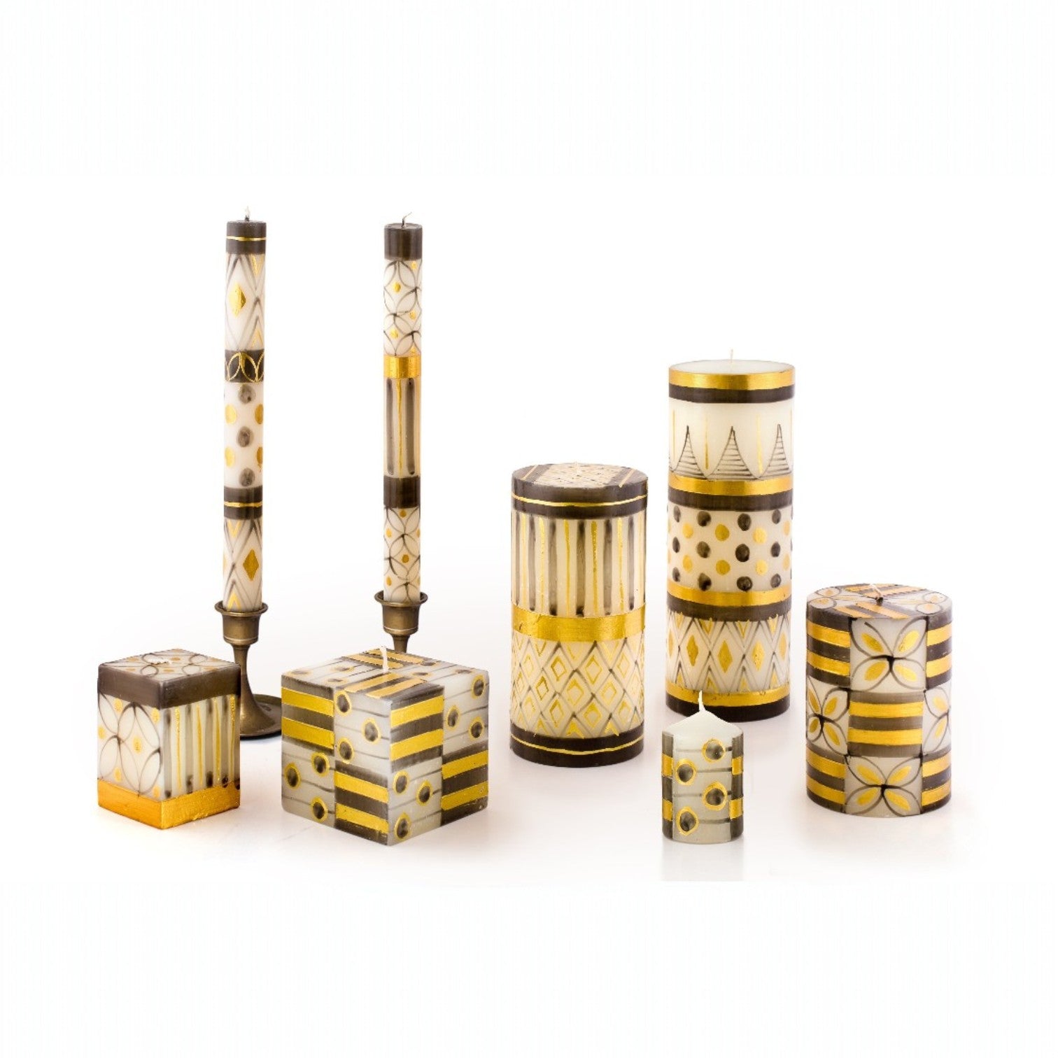 Golden Celebration Candles