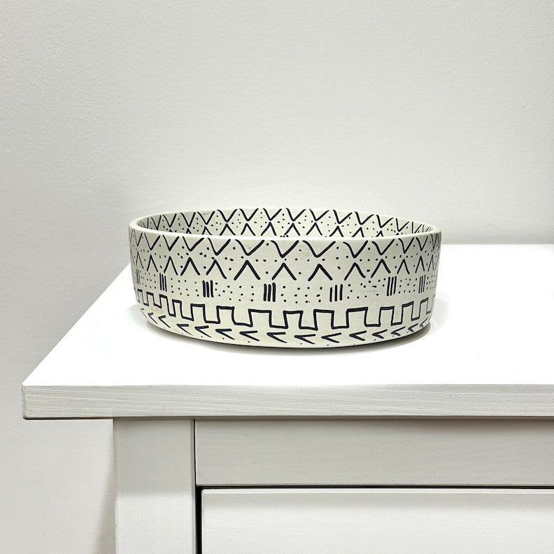 Soapstone Bowl - 8" (Decorative Use Only)