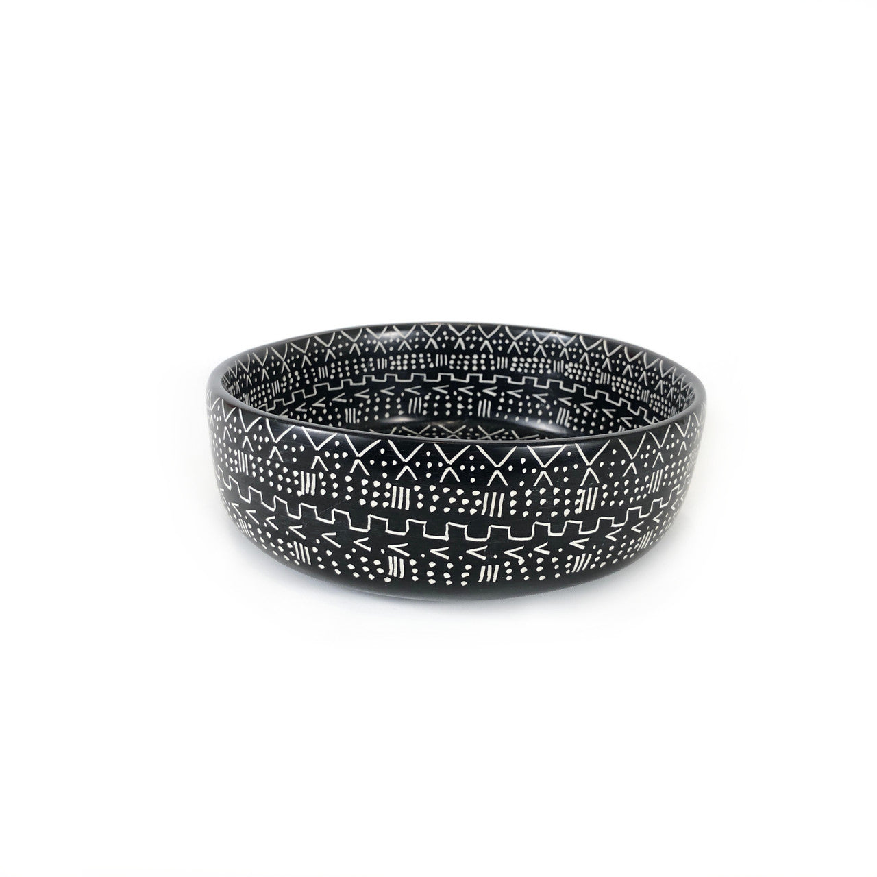 Soapstone Bowl - 8" (Decorative Use Only)