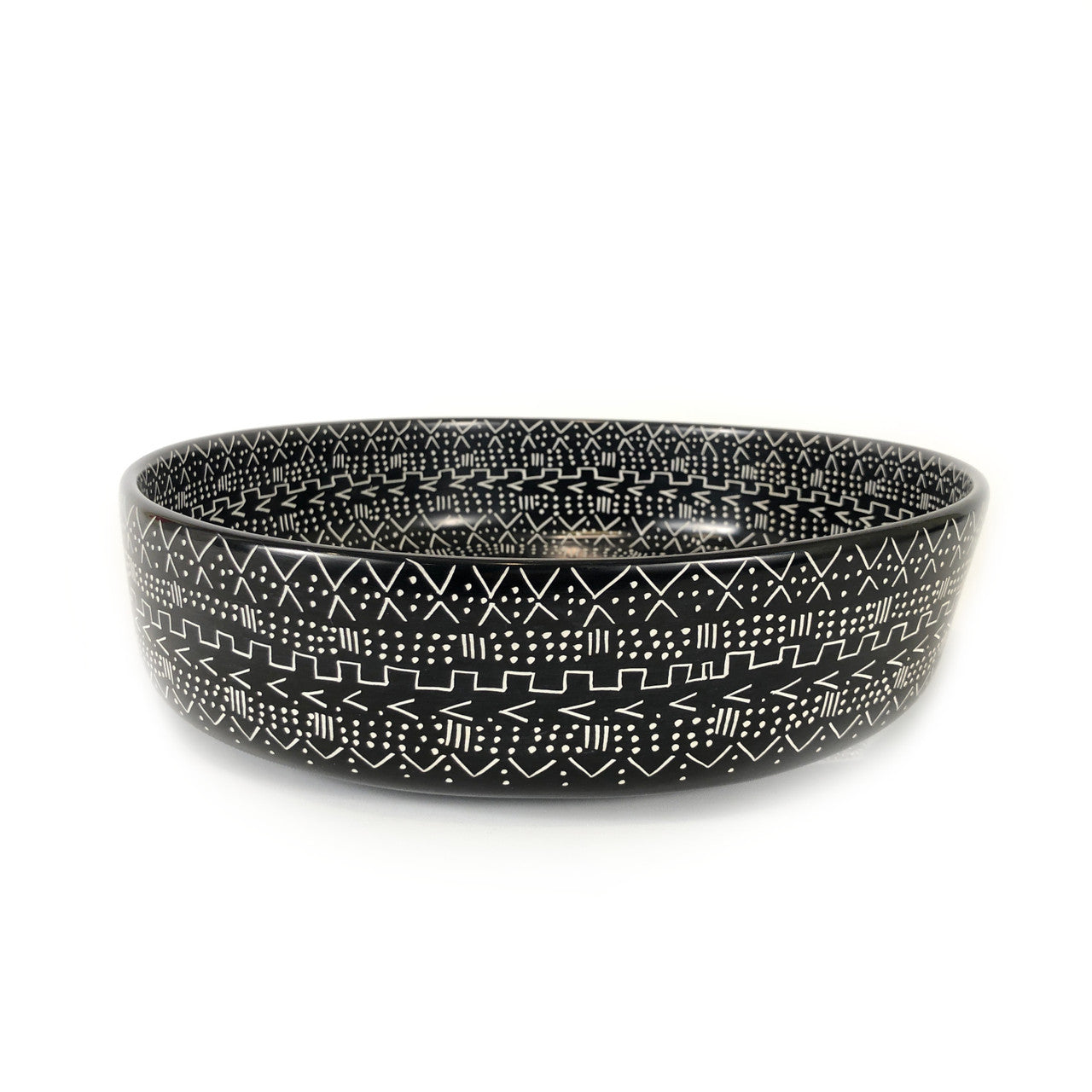 Soapstone Bowl - 12" (Decorative Use Only)