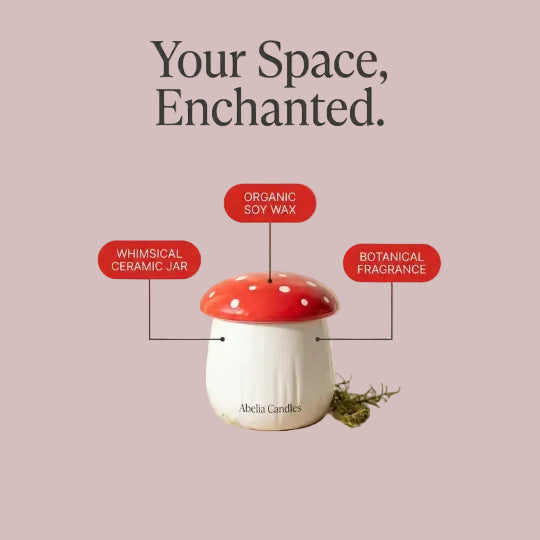 Soy Wax Candle – Mystical Mushroom