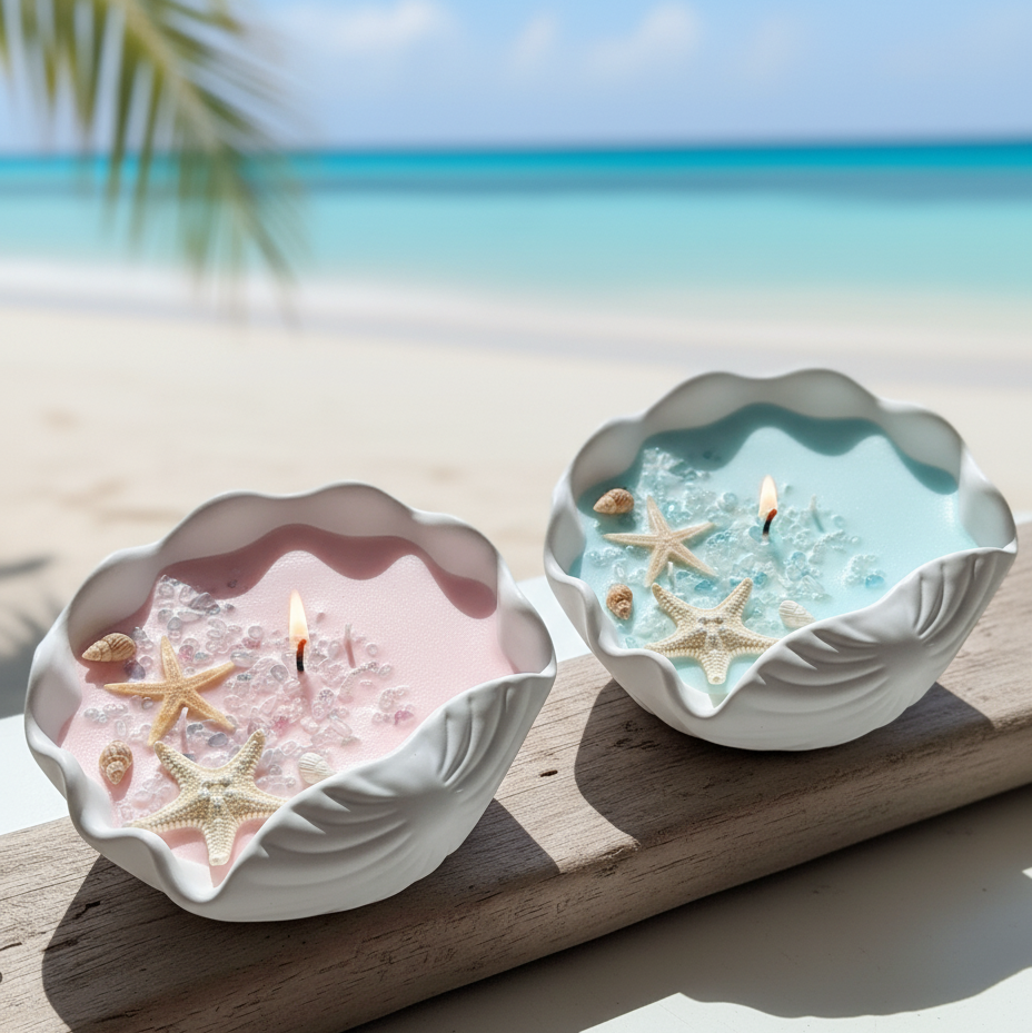 Ocean's Whisper Candle