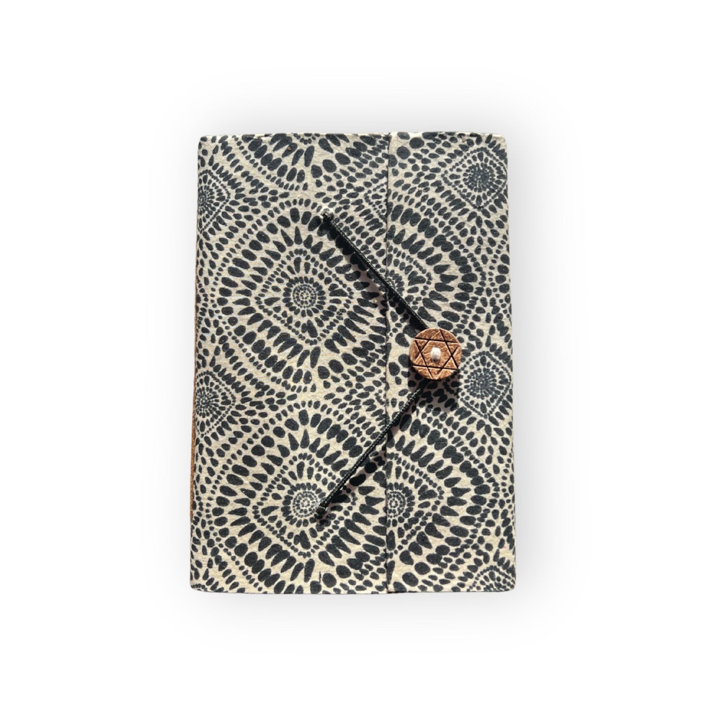 Handcrafted Recycled Paper Journal - Black