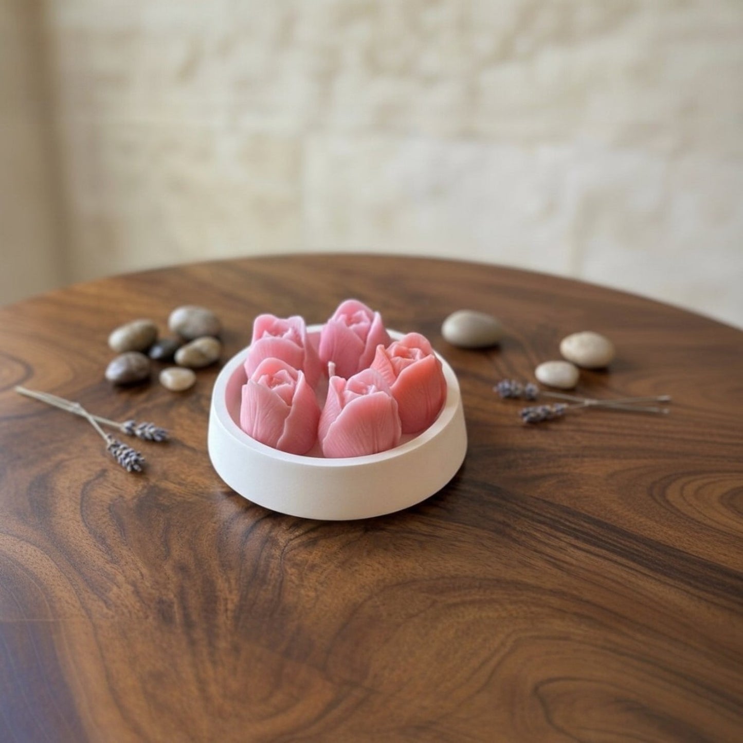 Petal & Stone Candle