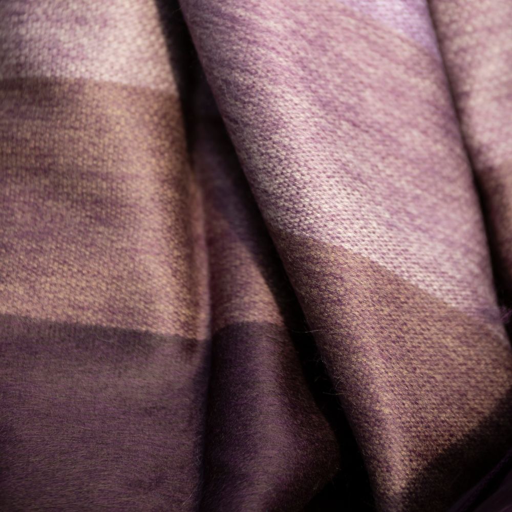 Alpaca Throw Blanket - Deep Purples