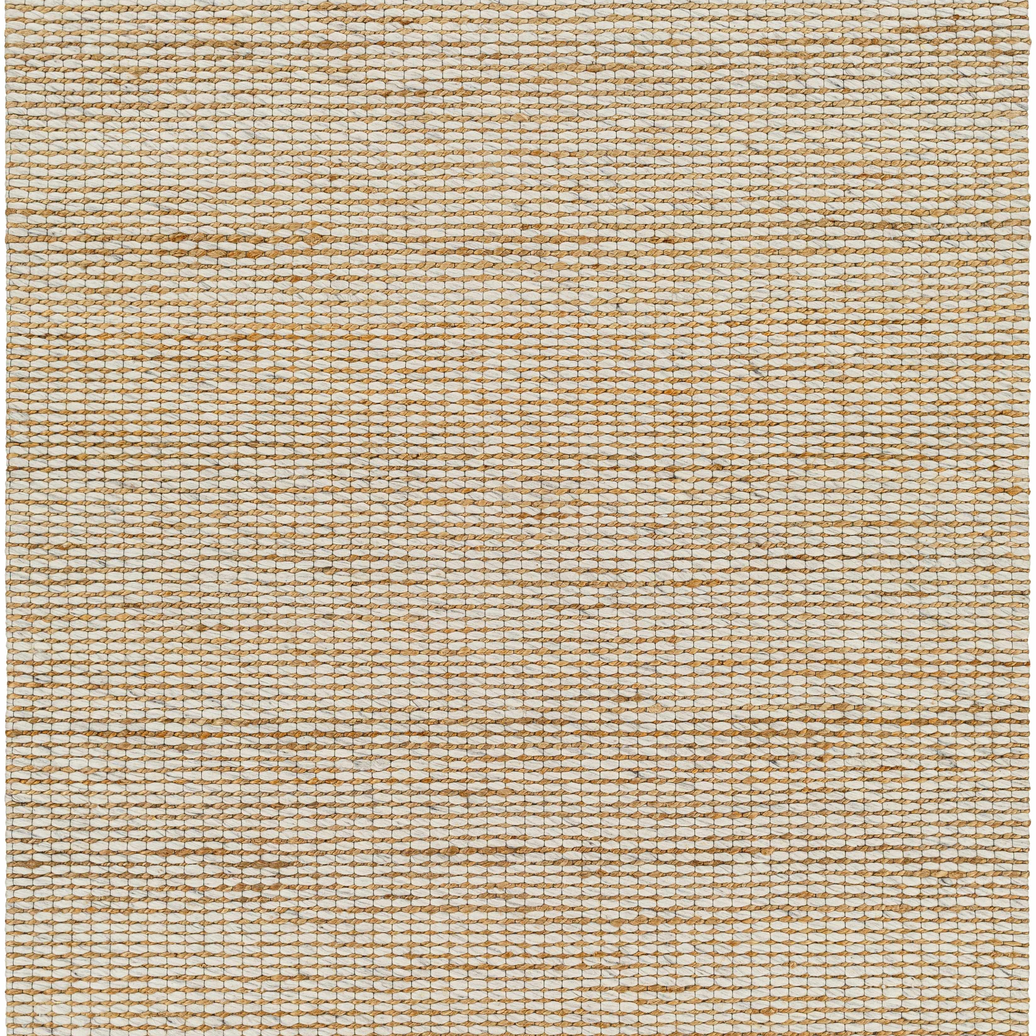 Cream Jute-Wool Blend Rug