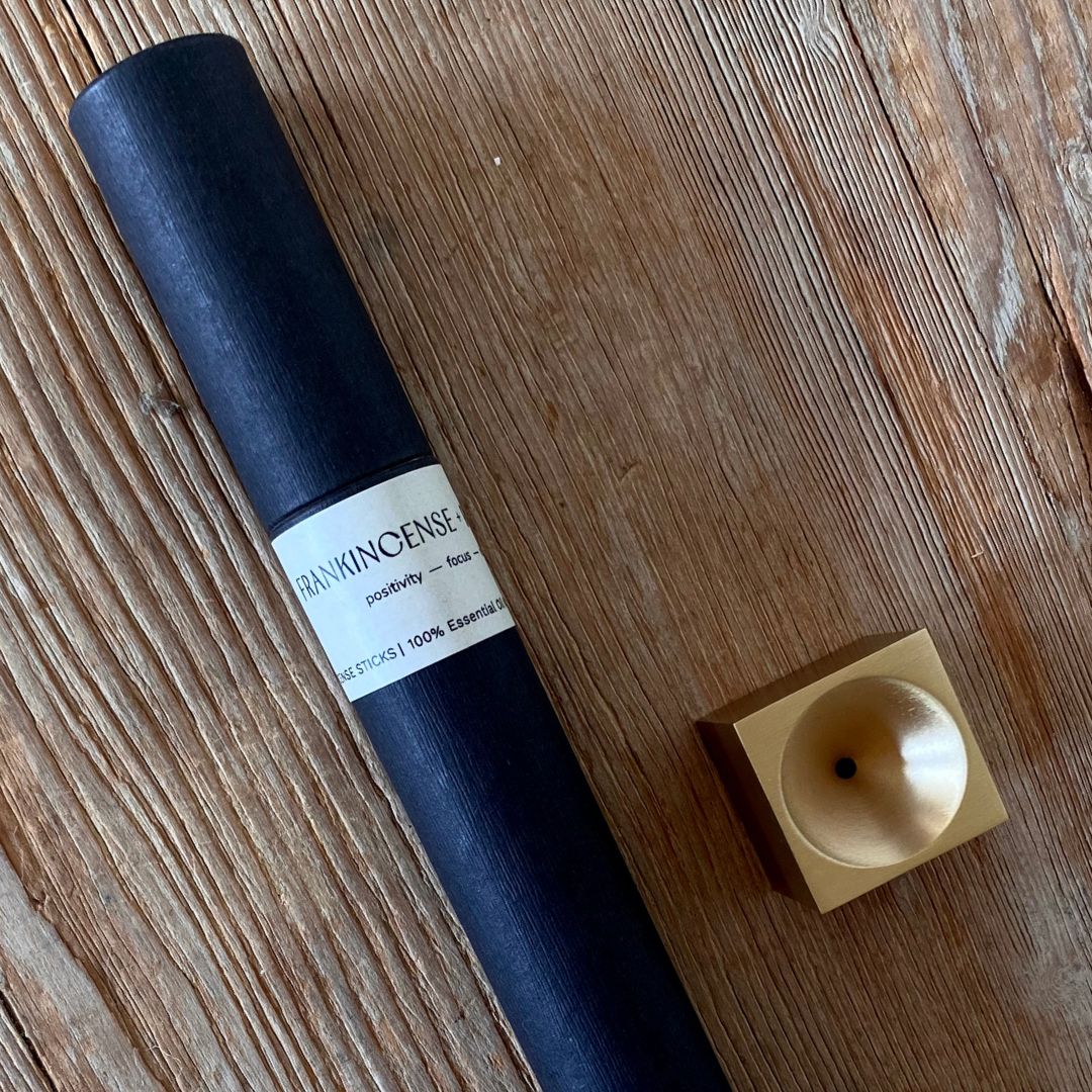 Brass Cube Incense Holder