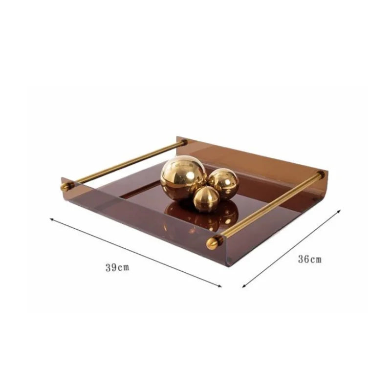 Umber Glass Tray