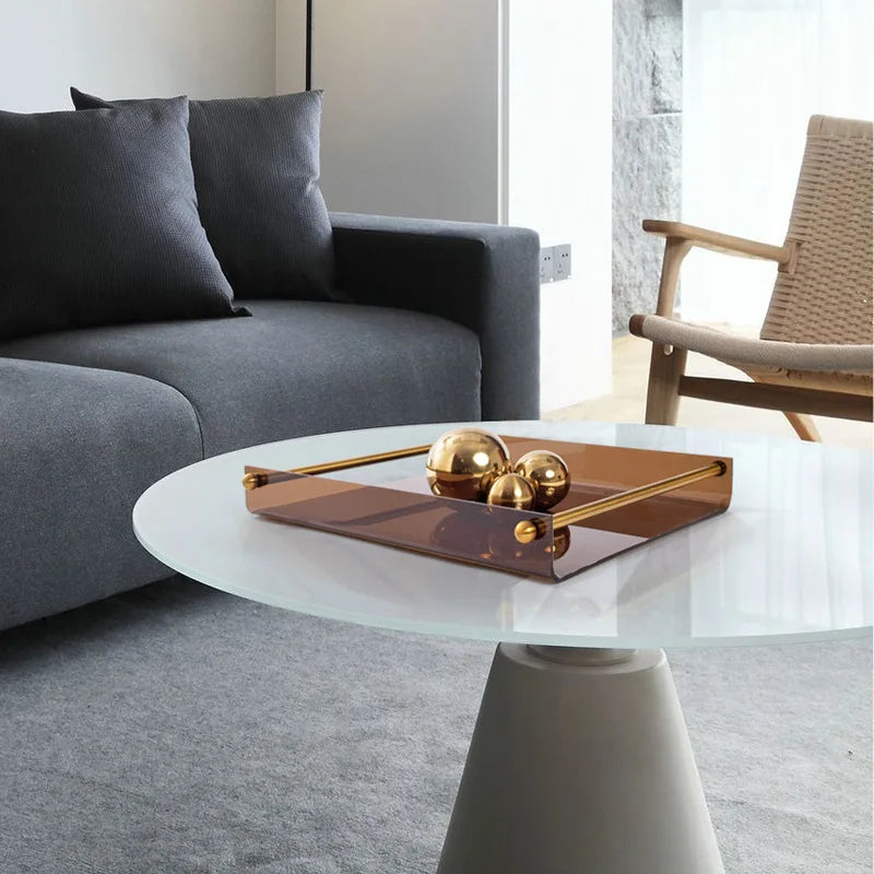 Umber Glass Tray