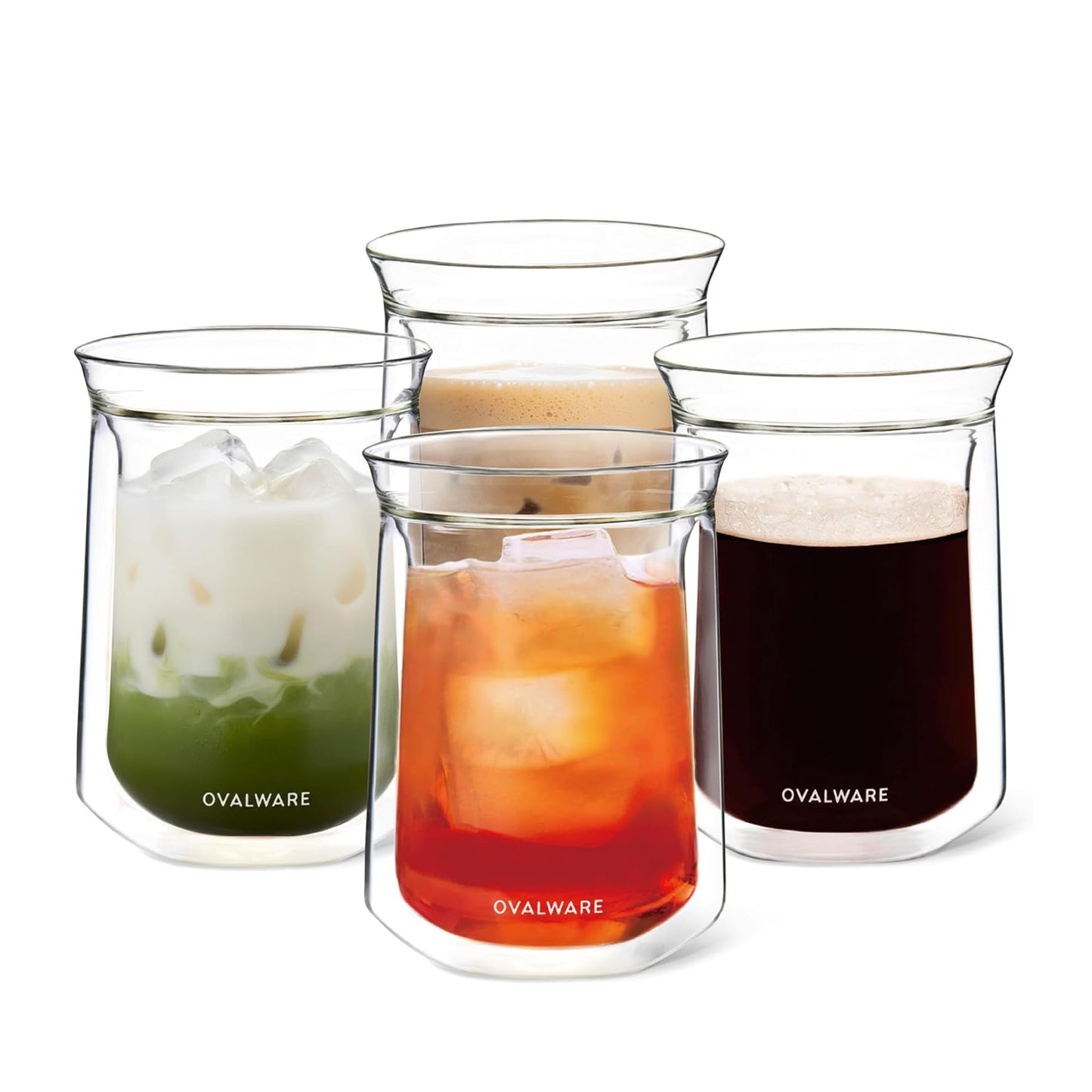 Double Wall Glass Tumbler - Set of 2 or 4