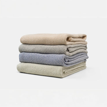 Herringbone Weave Cotton Blanket