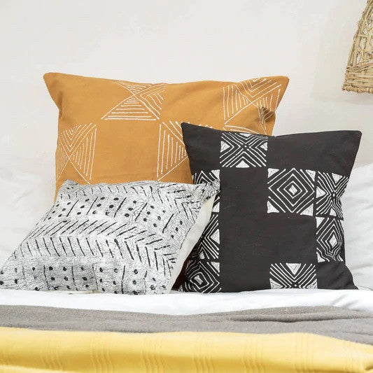 Matika Pillow Cover - Black
