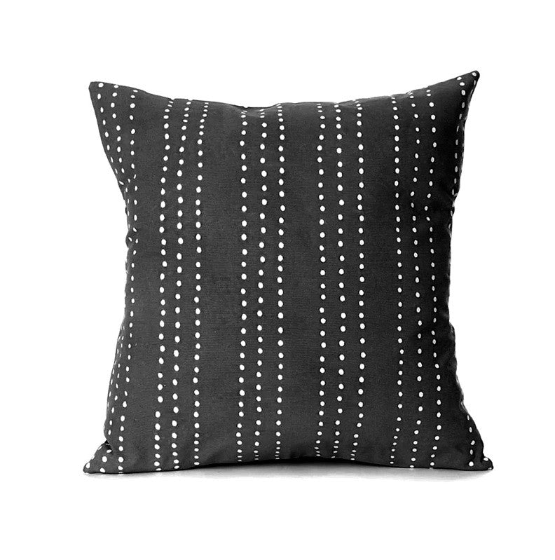 Lunar Dots Pillow Cover - Black