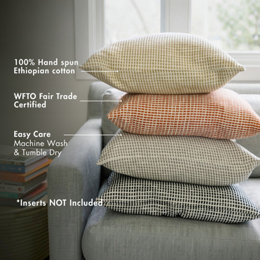 Akobo Ethiopian Cotton Pillow Cover