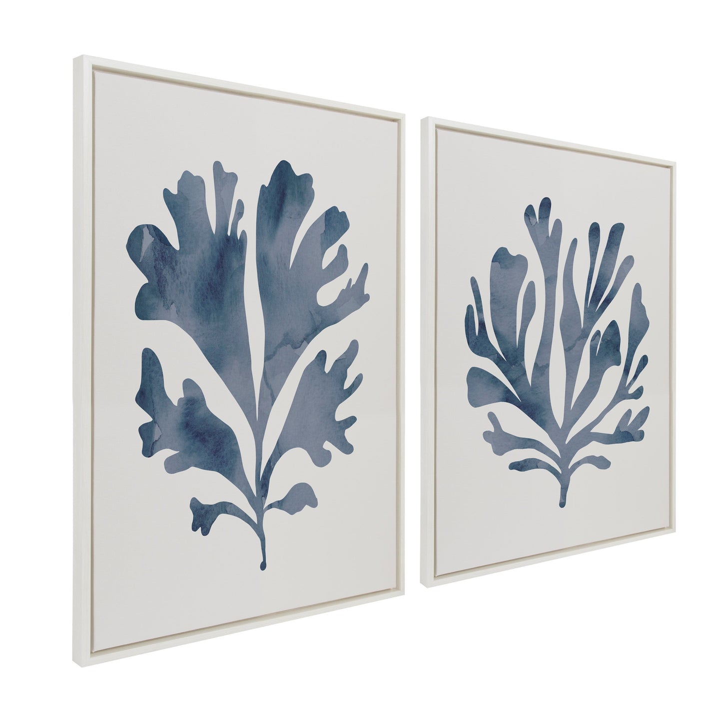 Coral Blue - Framed Print Set