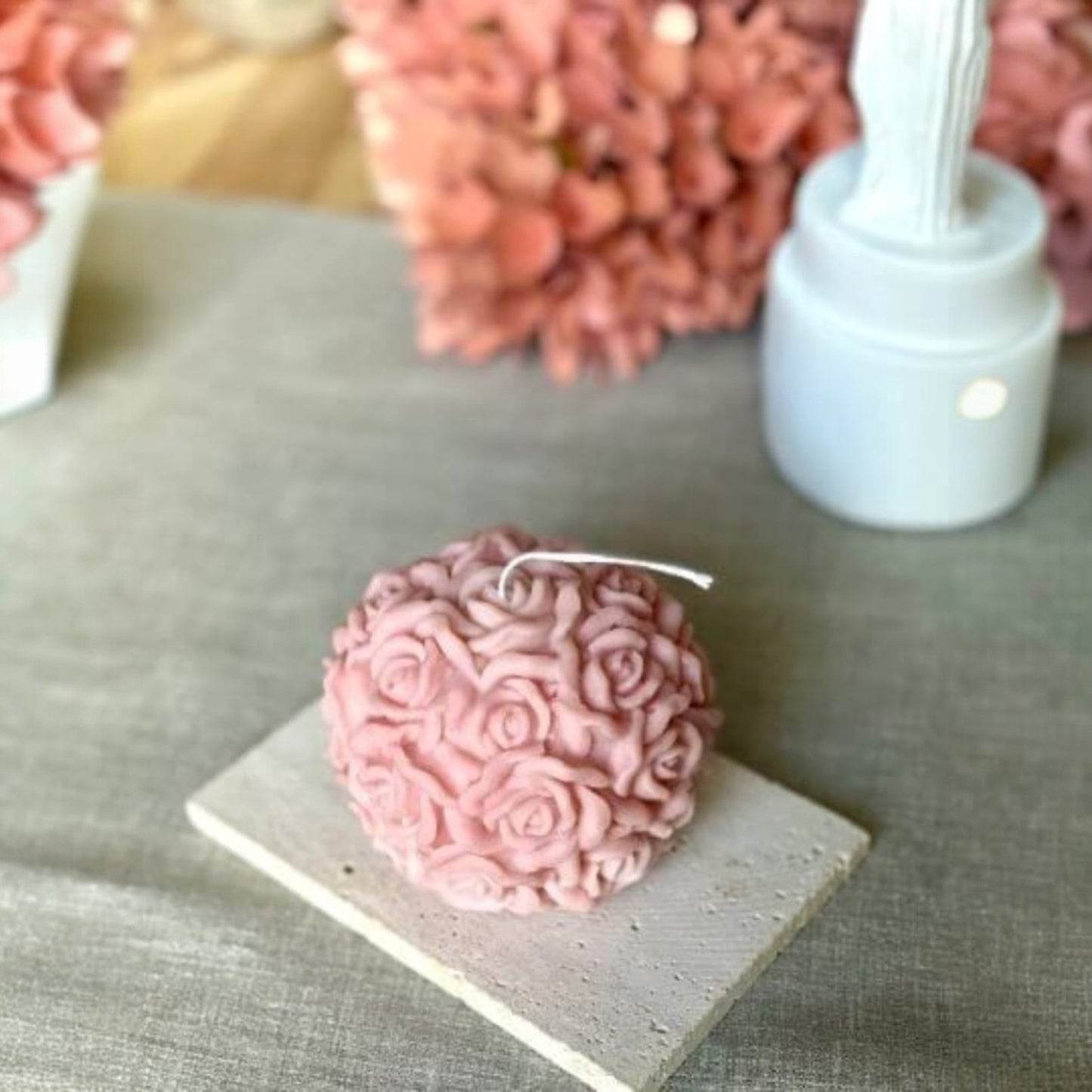 Sculpted Blossom Candle