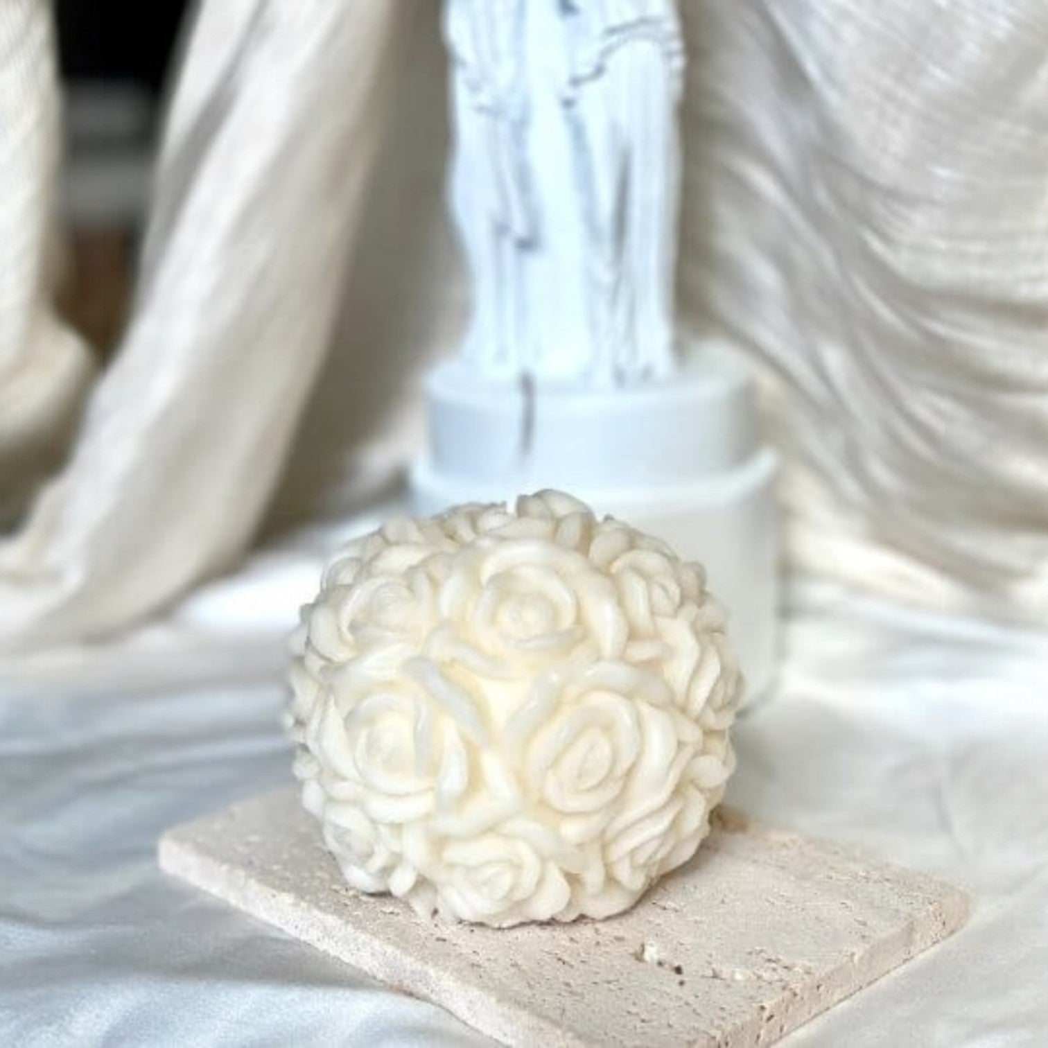 Sculpted Blossom Candle