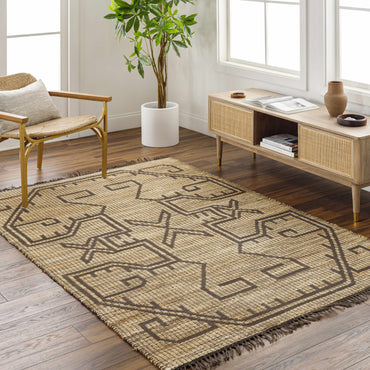 Naoya Fringed Jute Rug