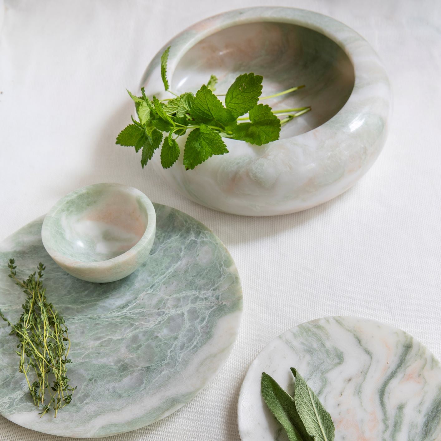 Marble Low Bowl