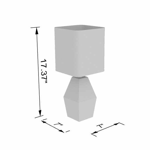 Aqua Ceramic Table Lamp