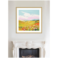 Colorful Meadow - Framed Print