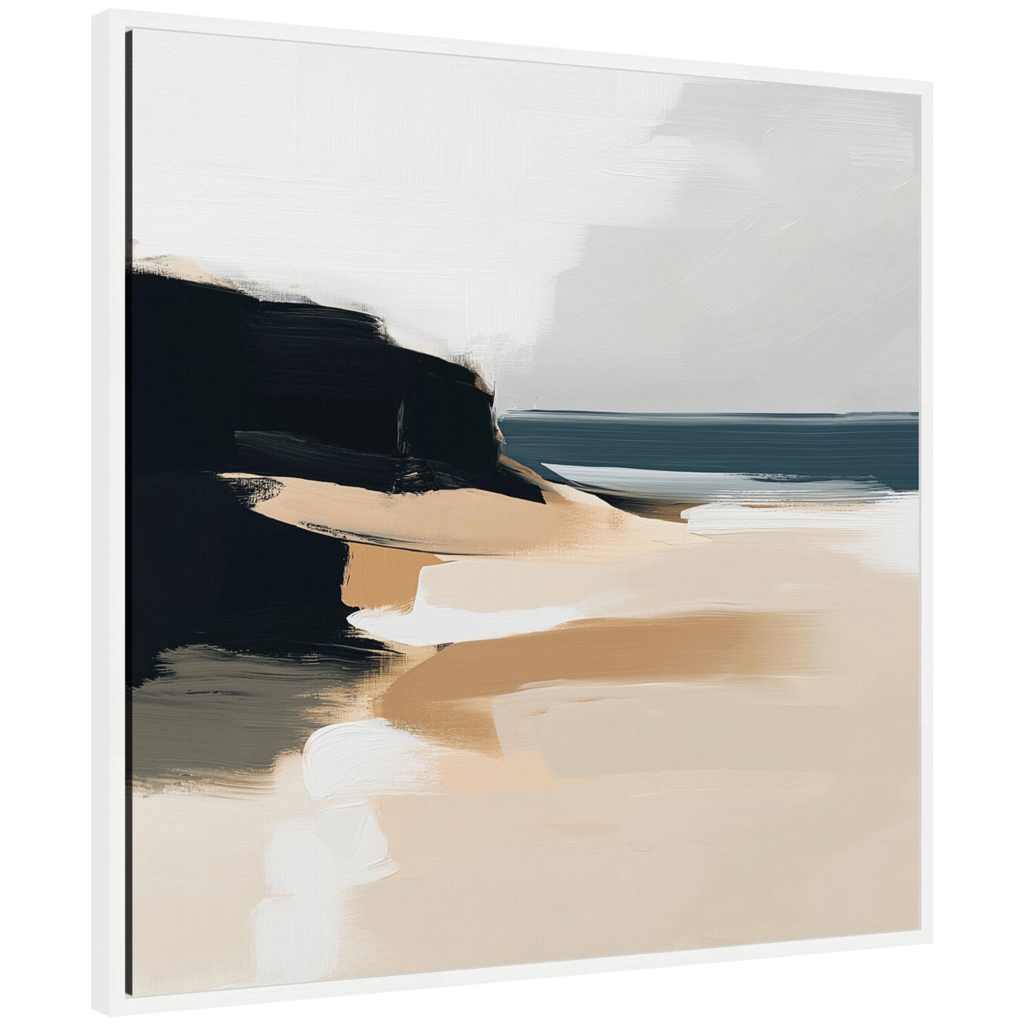 Coastal Sand Abstract - Framed Print