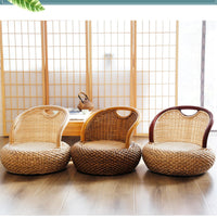 Woven Rattan Floor Chair