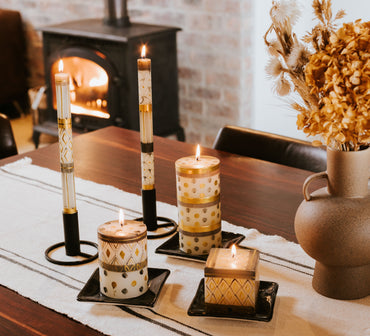 Golden Celebration Candles