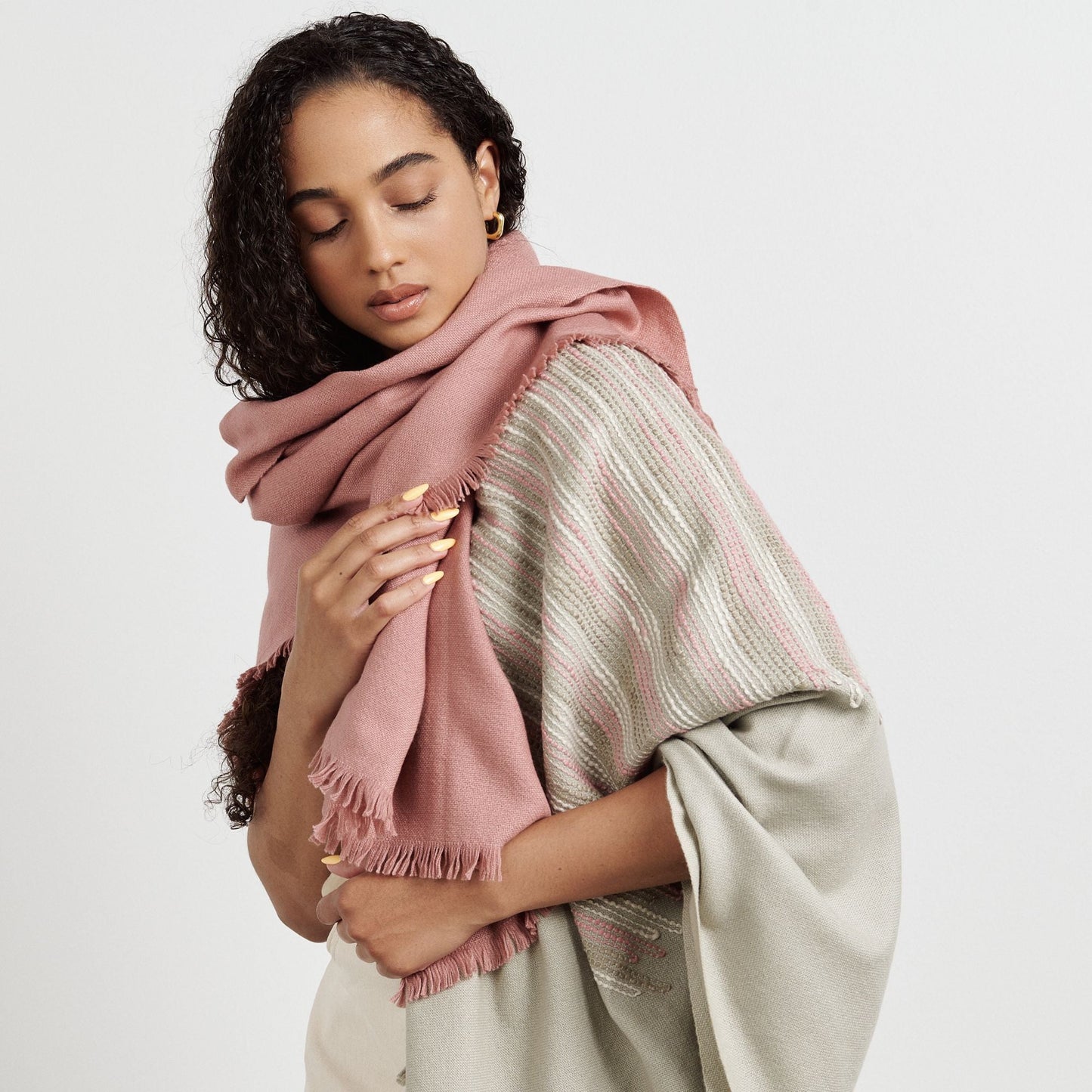 Chive Ombre Soft Merino Throw