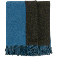 Highland Sea/Green Wool Throw