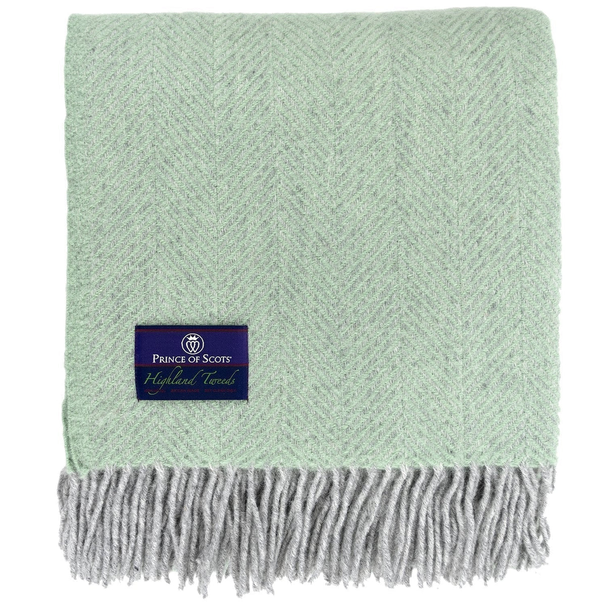 Highland Basil Herringbone Throw