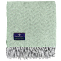 Highland Basil Herringbone Throw
