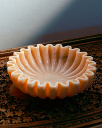 Fluted Makrana Marble Bowl