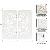 Carved Wood Wall Set