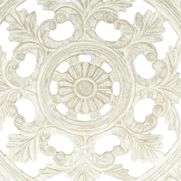 White Square Wood Wall Decor