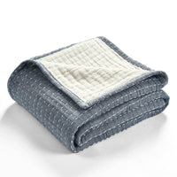 Solid Kantha Cotton Woven Throw