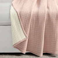 Solid Kantha Cotton Woven Throw