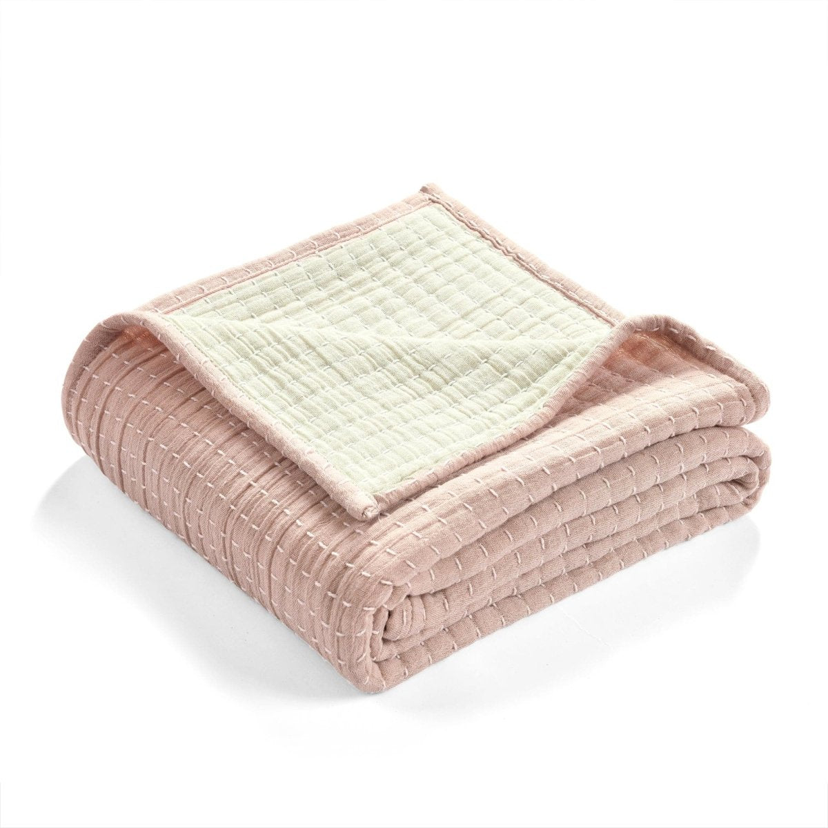 Solid Kantha Cotton Woven Throw