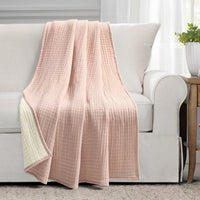 Solid Kantha Cotton Woven Throw