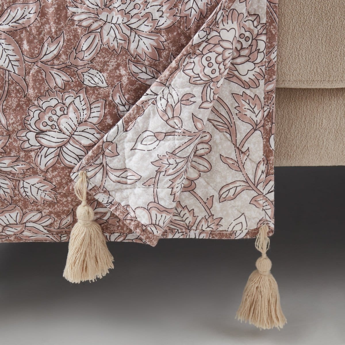 Botanical Reversible Cotton Throw
