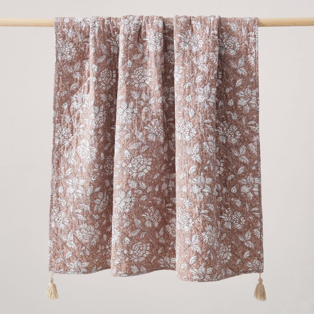 Botanical Reversible Cotton Throw