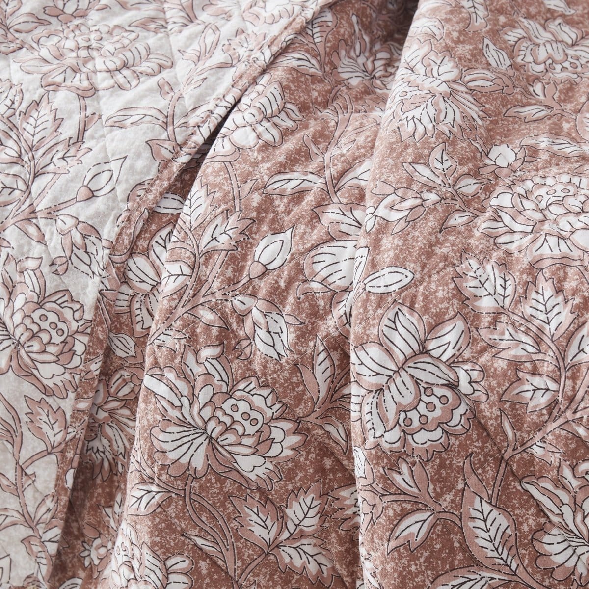Botanical Reversible Cotton Throw