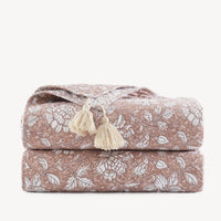 Botanical Reversible Cotton Throw