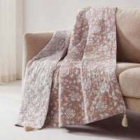 Botanical Reversible Cotton Throw