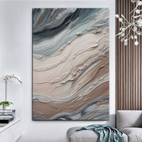 Earth Tone Swirls - Canvas Print