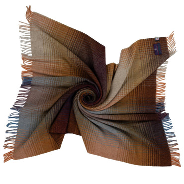 Highland Burgundy Ombre Throw