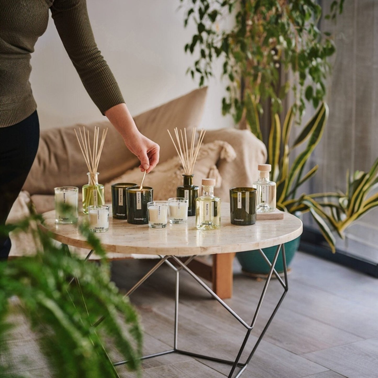 Green Bamboo Candle